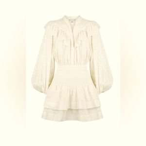 NWT Shona Joy Ivory Cream Mini Dress in Size 8!